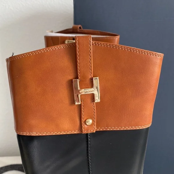CLOSET CLEAR OUT $20 Black & Brown Boots Tommy Hilfiger 6M - Picture 2 of 5
